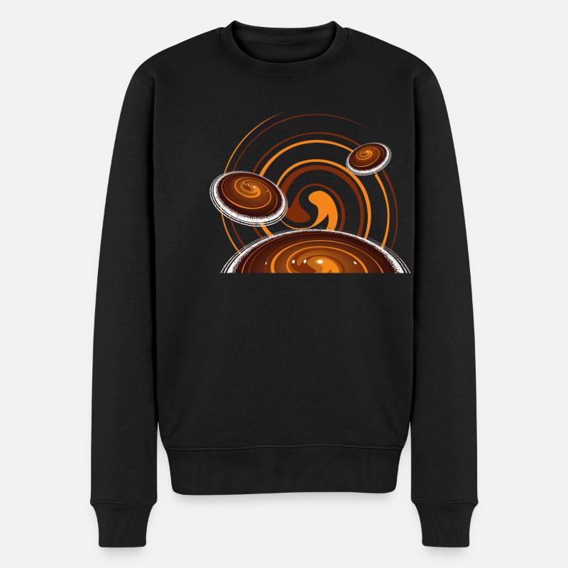 Le café le matin dissipe le chagrin et les soucis! - Pull Premium bio Homme - noir