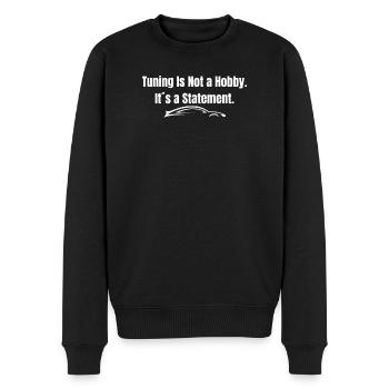Tuning Statement Design für Autofans & Lifestyle - Männer Premium Bio Pullover - Schwarz - Vorne - Nico (187cm)