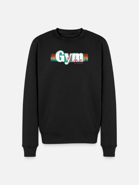 Gym Time – Inga ursäkter Fitness Design Fitnessstudio - Ekologisk premiumtröja herr - svart