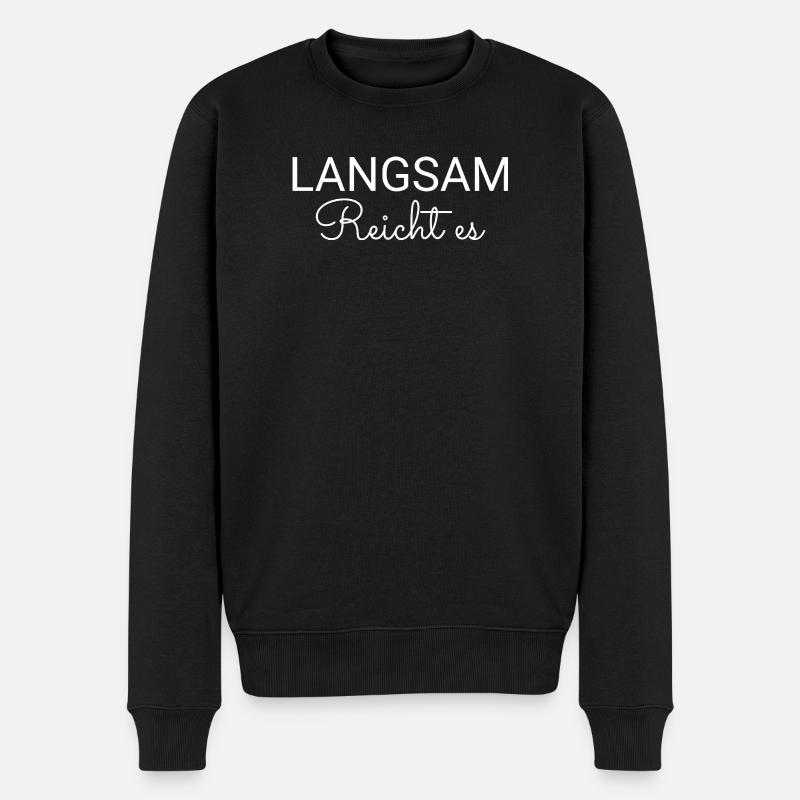 Assez lentement, - Pull Premium bio Homme - noir