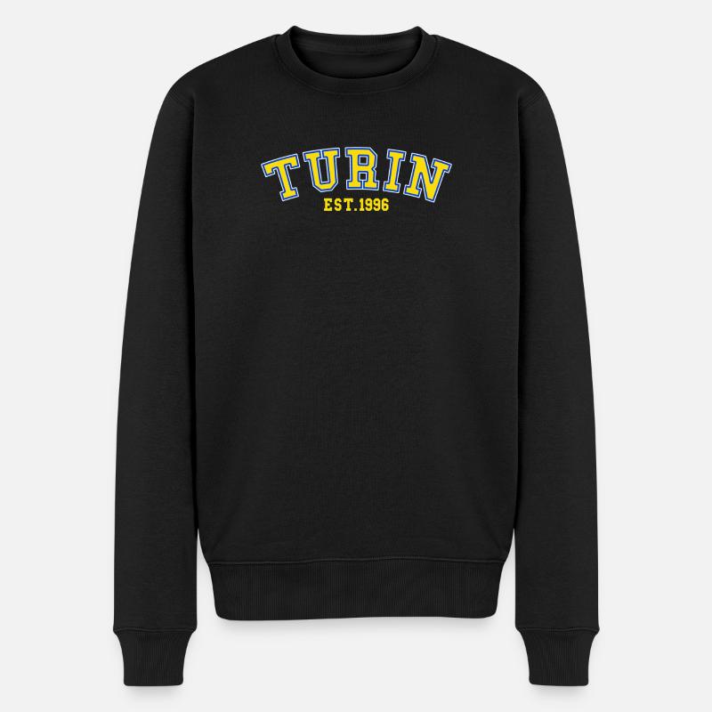 Turin gegründet 1996 - Männer Premium Bio Pullover - Schwarz