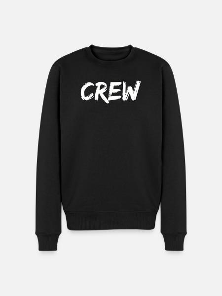crew - Men's Premium Organic Jumper - black
