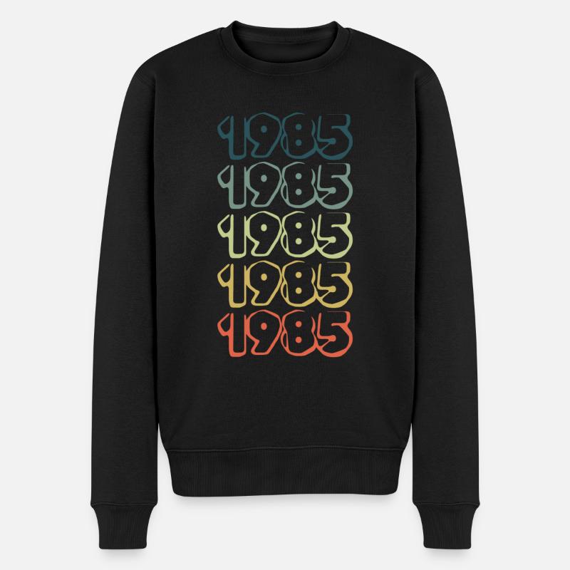 Anniversaire en 1985 - Pull Premium bio Homme - noir