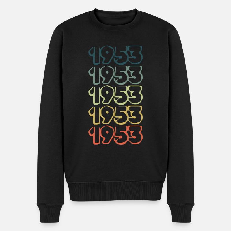 Witzig 1953 - Männer Premium Bio Pullover - Schwarz