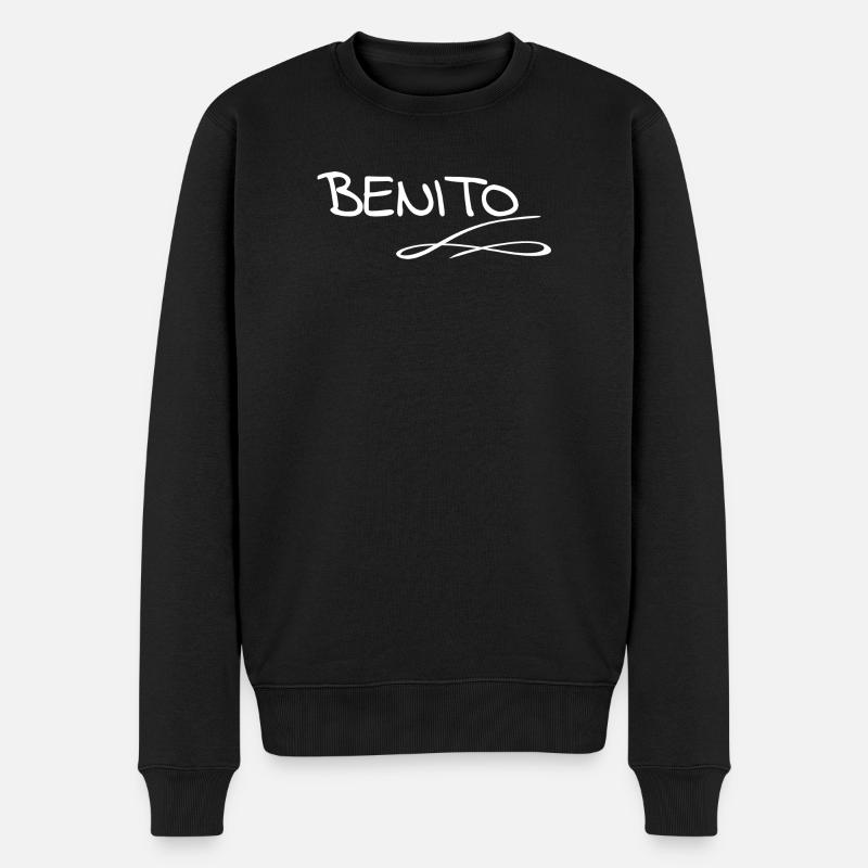 Benito comme prénom - Pull Premium bio Homme - noir
