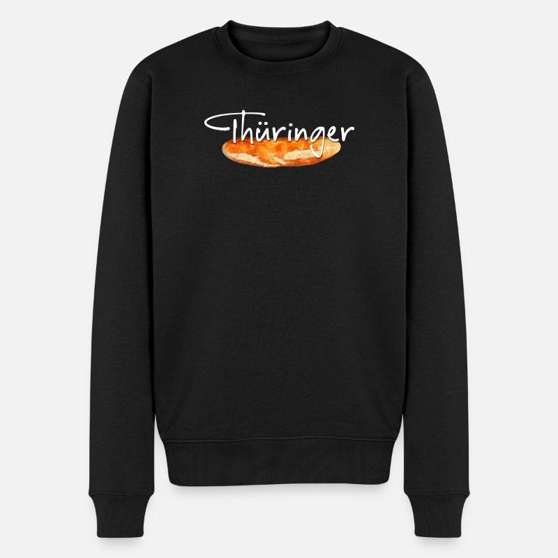 Thüringer Bratwurst - Männer Premium Bio Pullover - Schwarz