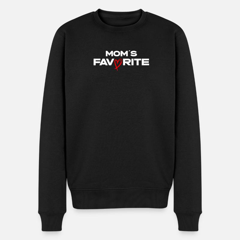 Favorite Moms - Männer Premium Bio Pullover - Schwarz