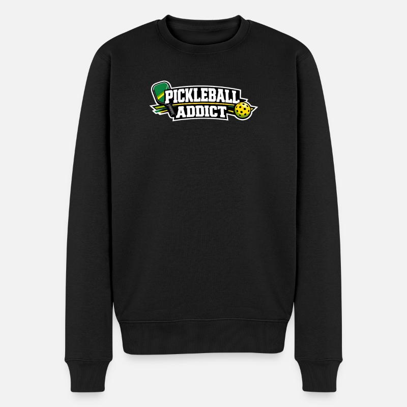 Pickleball Addict Logo - Pull Premium bio Homme - noir