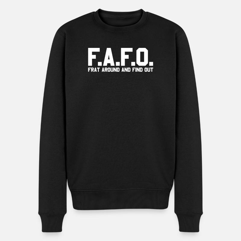 Connectez-vous et découvrez-le - Pull Premium bio Homme - noir