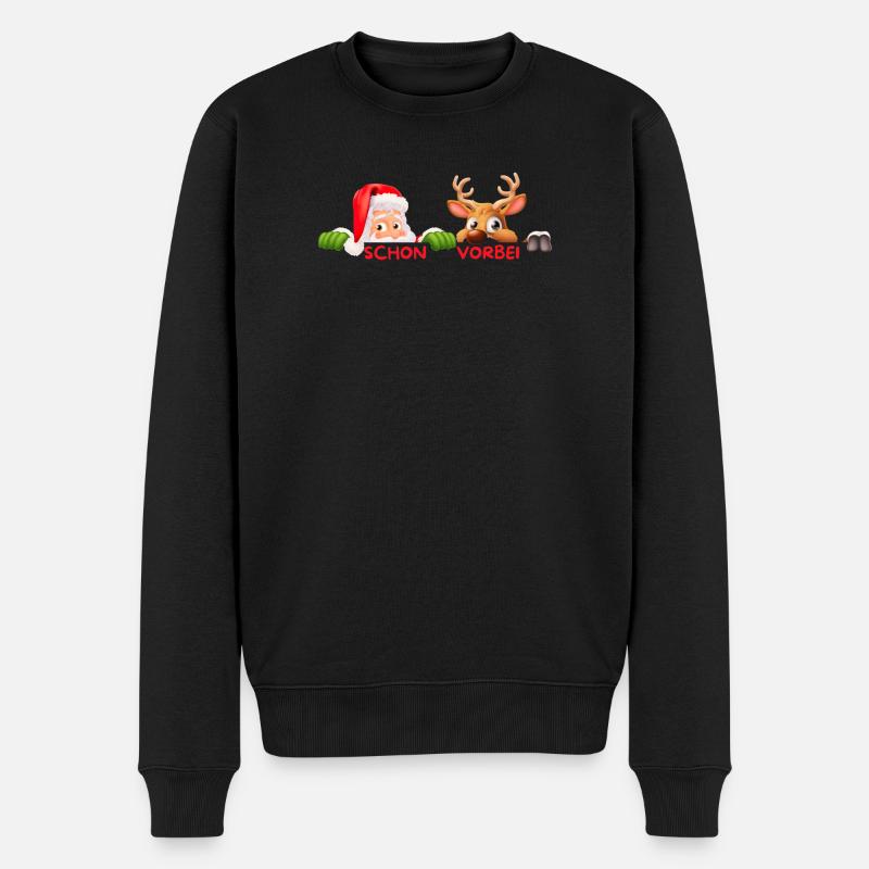 Schon Vorbei Weihnachtduo - Männer Premium Bio Pullover - Schwarz
