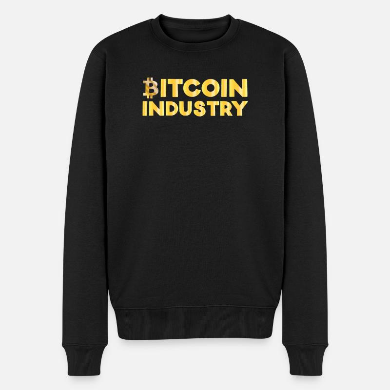 Bitcoin Industrie - Männer Premium Bio Pullover - Schwarz
