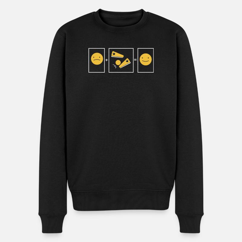 Pinball Flipper - Männer Premium Bio Pullover - Schwarz