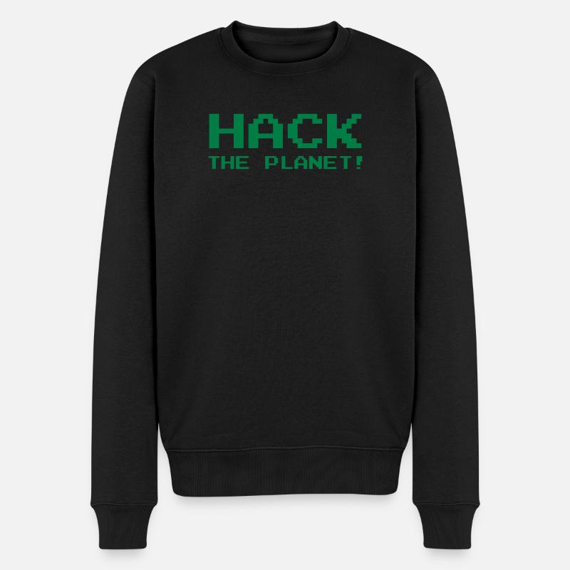 Hack the Planet ! - Pull Premium bio Homme - noir