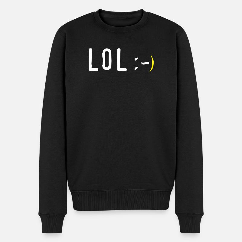 LOL - Männer Premium Bio Pullover - Schwarz