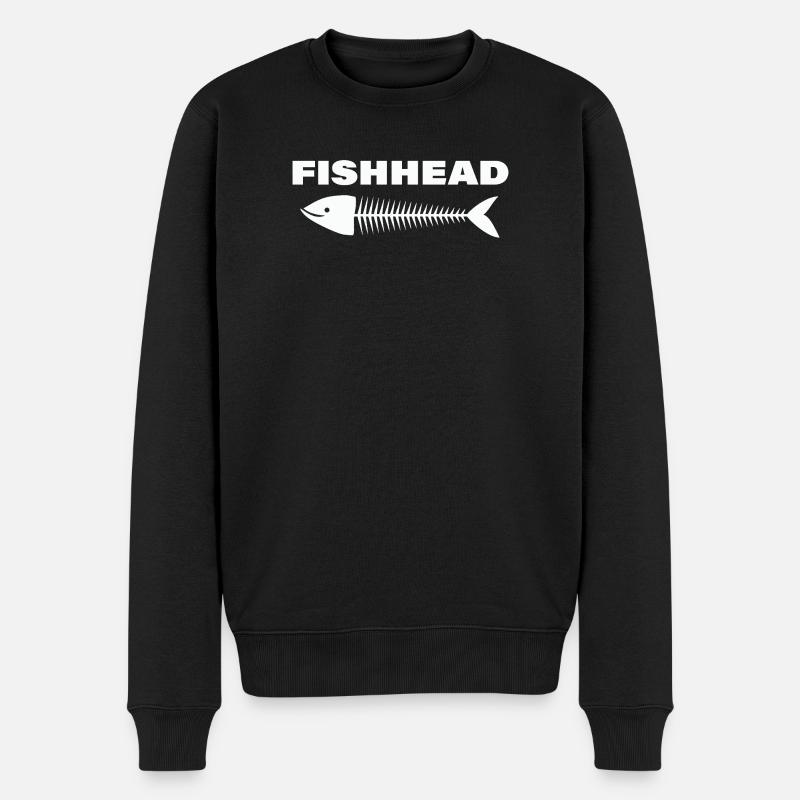 FISHHEAD2 - Pull Premium bio Homme - noir