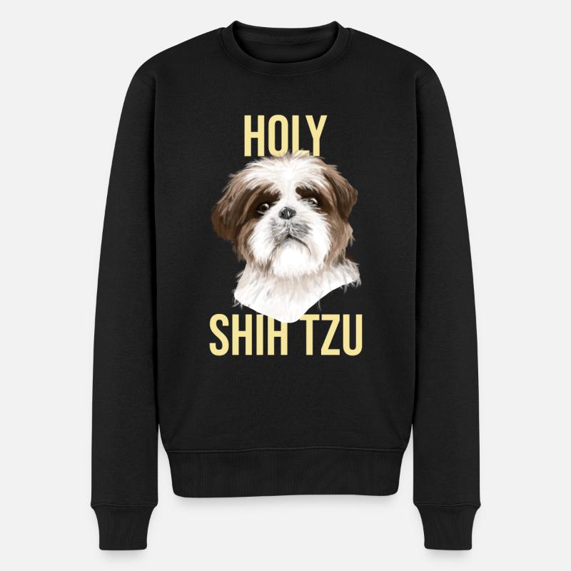 Shih Tzu - Pull Premium bio Homme - noir