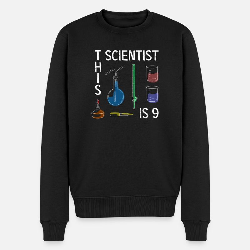Anniversaire scientifique Nine Science - Pull Premium bio Homme - noir