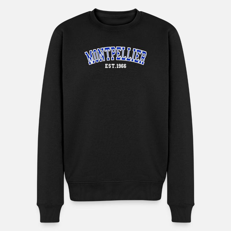 Montpellier gegründet 1966 - Männer Premium Bio Pullover - Schwarz