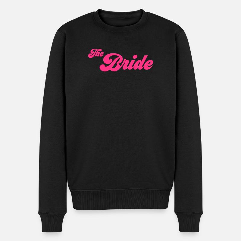 6061912 122175653 Bride - Männer Premium Bio Pullover - Schwarz