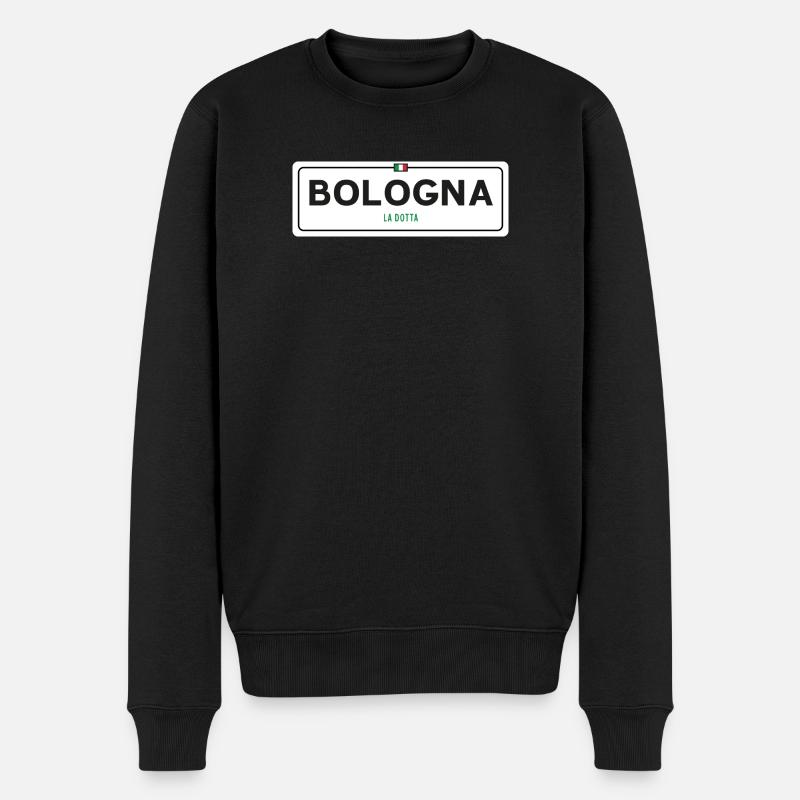 Panneau toponymique de Bologne - Pull Premium bio Homme - noir