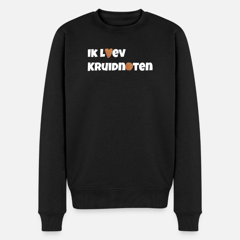 J’adore les kruidnoten - Pull Premium bio Homme - noir