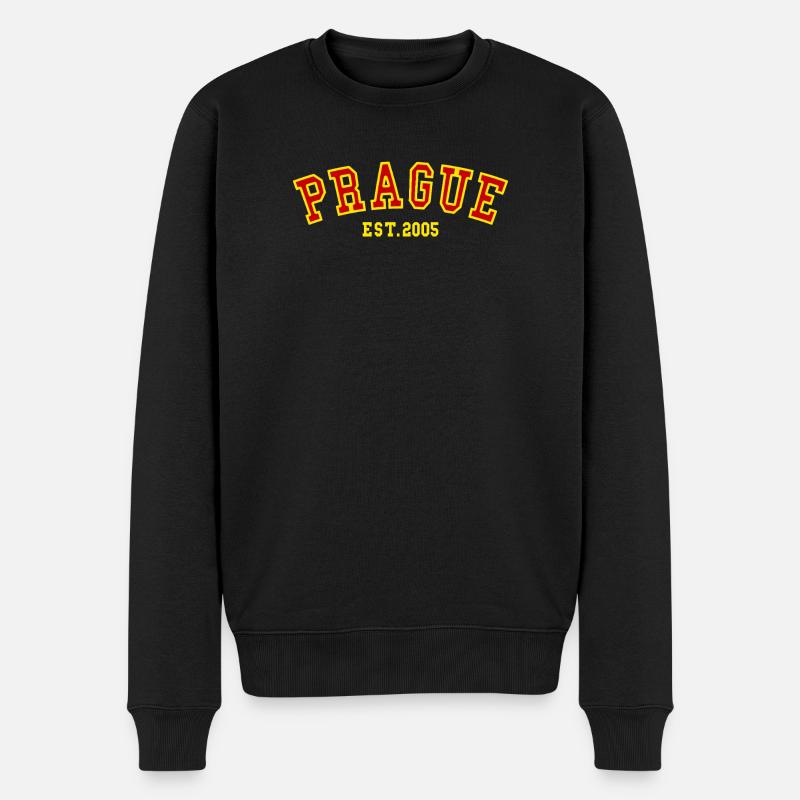 Prague_Est_2005 - Männer Premium Bio Pullover - Schwarz