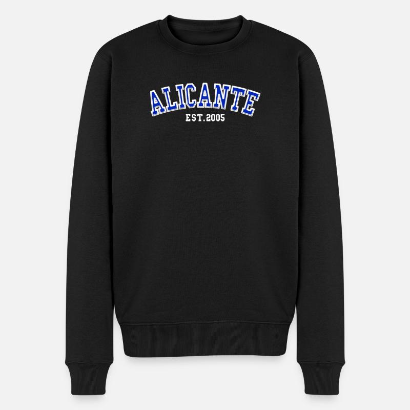 Alicante gegründet 2005 - Männer Premium Bio Pullover - Schwarz