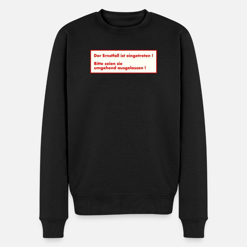 Urgence - Pull Premium bio Homme - noir