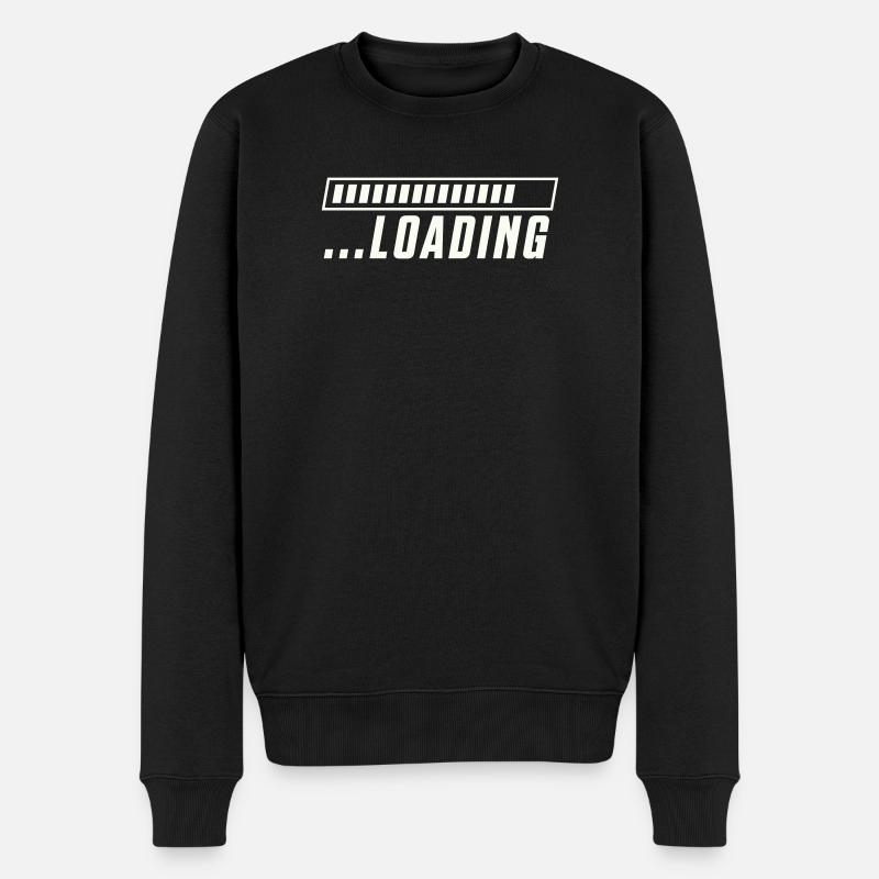 Loading Bar Loading Progress - Men's Premium Organic Jumper - black