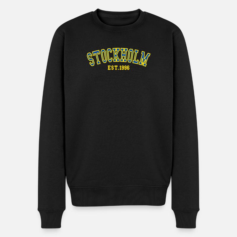 Stockholm gegründet 1996 - Männer Premium Bio Pullover - Schwarz