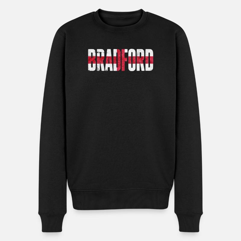 Bradford, Angleterre - Pull Premium bio Homme - noir