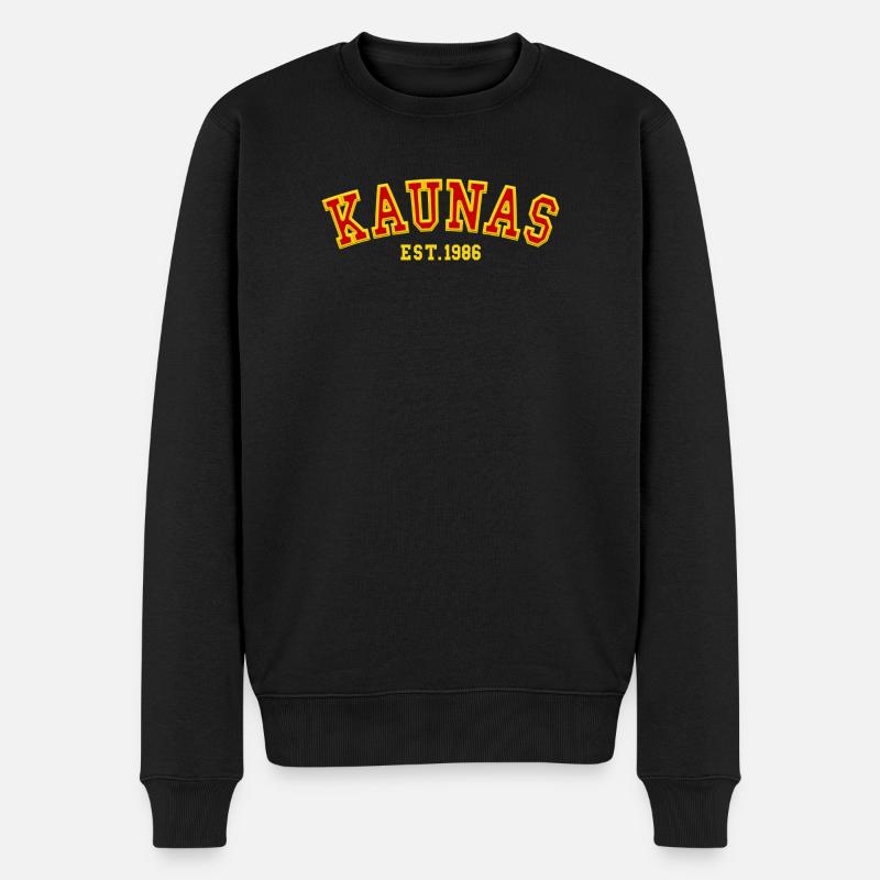Fondée à Kaunas en 1986 - Pull Premium bio Homme - noir