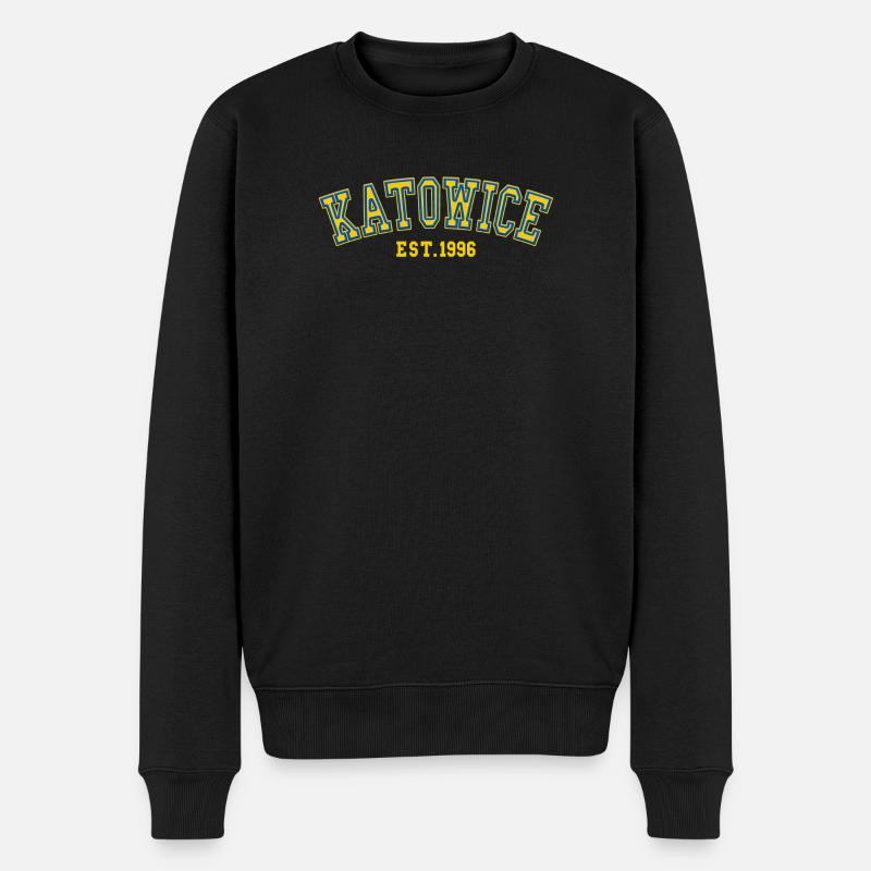 Kattowitz gegründet 1996 - Männer Premium Bio Pullover - Schwarz