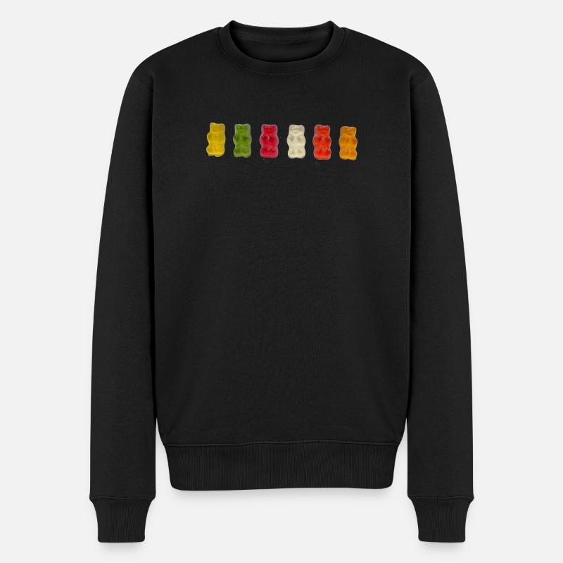 Gummibären - Männer Premium Bio Pullover - Schwarz