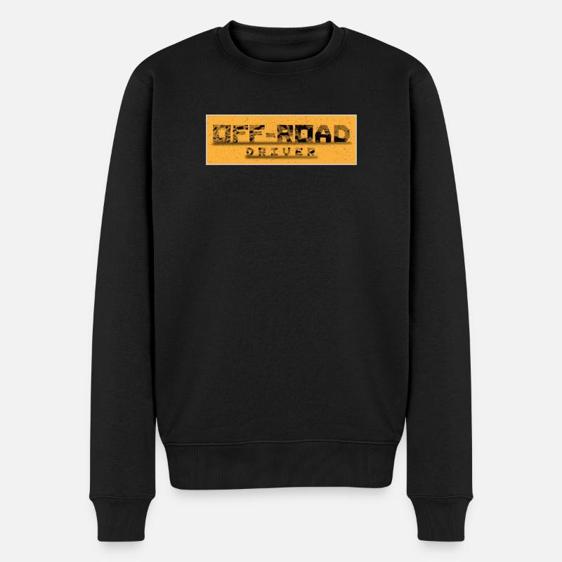 Offroad Fahrer Geländelook - Männer Premium Bio Pullover - Schwarz