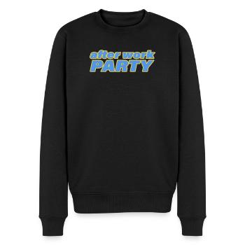 AFTER WORK PARTY - Männer Premium Bio Pullover - Schwarz - Vorne - Nico (187cm)