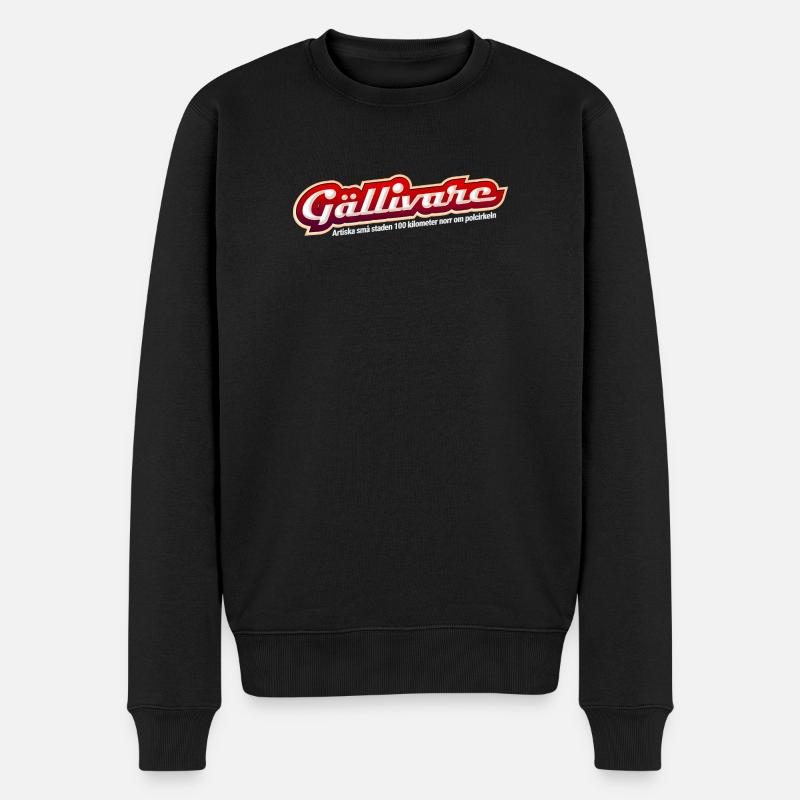 GALLIVARE - Männer Premium Bio Pullover - Schwarz