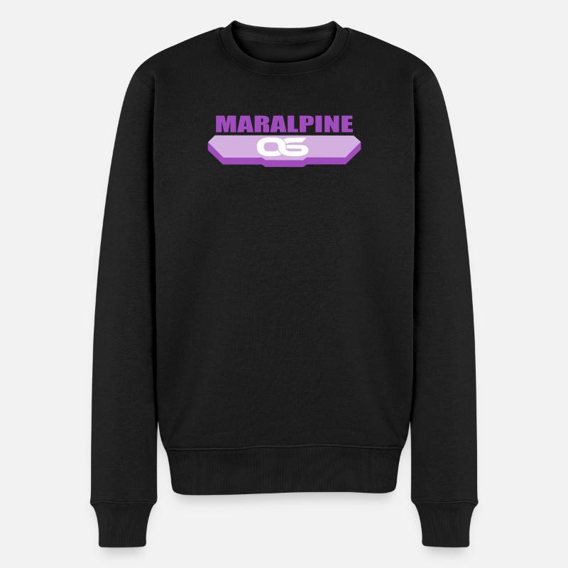 Maralpine Logo 06 - Männer Premium Bio Pullover - Schwarz