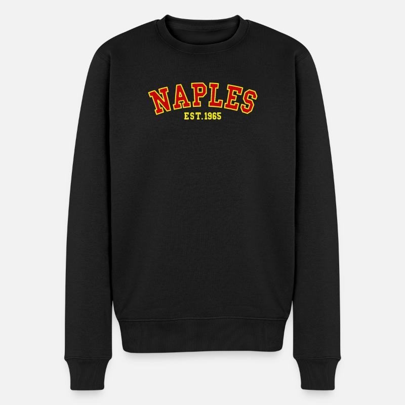 Neapel Est.1965 - Männer Premium Bio Pullover - Schwarz