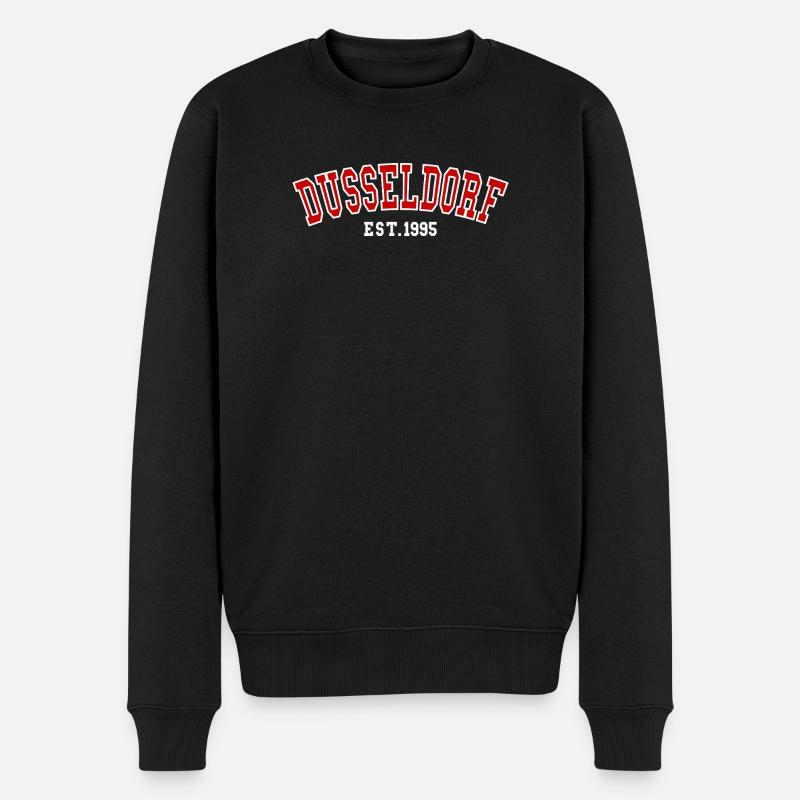 Düsseldorf Est. 1995 - Männer Premium Bio Pullover - Schwarz