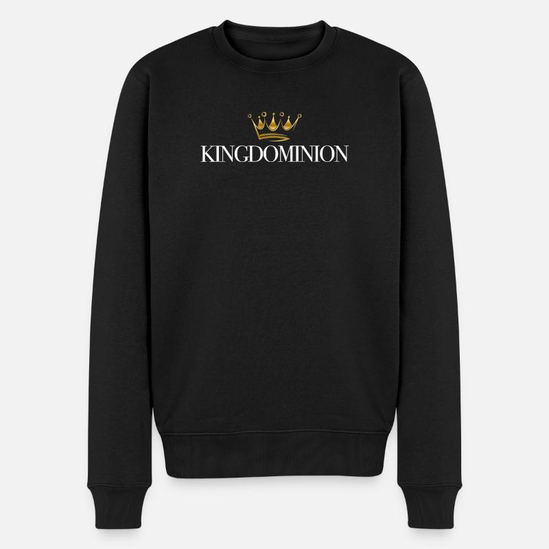 Kingdom - Männer Premium Bio Pullover - Schwarz