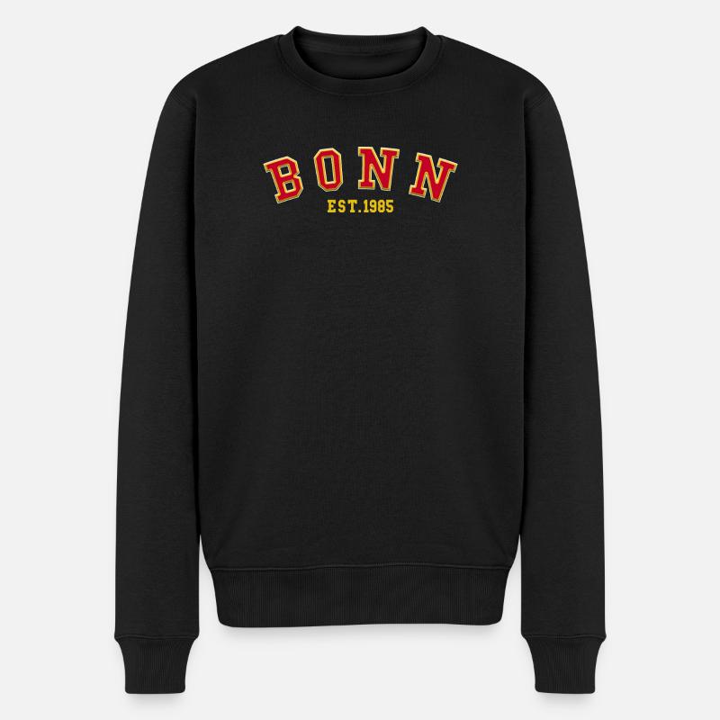 Bonn gegründet 1985 - Männer Premium Bio Pullover - Schwarz