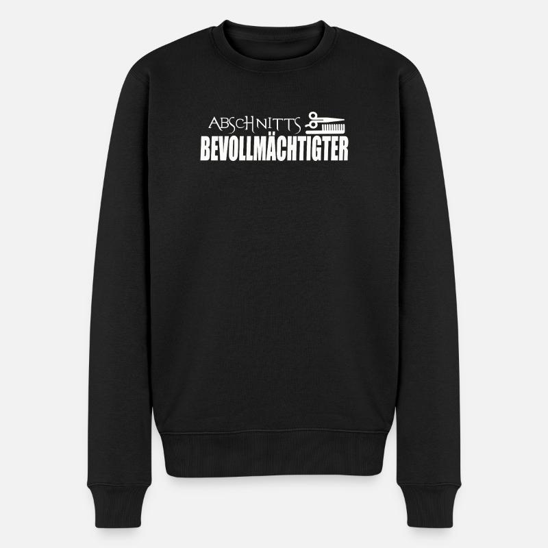 ABSCHNITTSBEVOLLMÄCHTIGTER - Männer Premium Bio Pullover - Schwarz