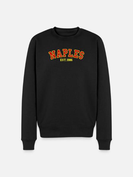 Naples Est. 1986 - Men's Premium Organic Jumper - black
