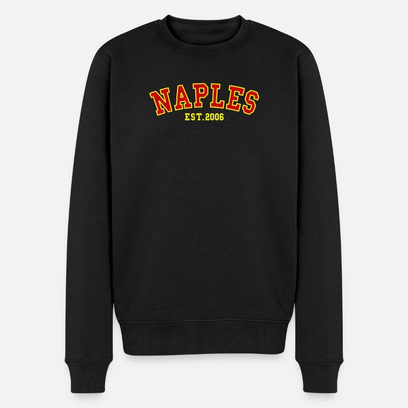 Naples Fondée en 2006 - Pull Premium bio Homme - noir