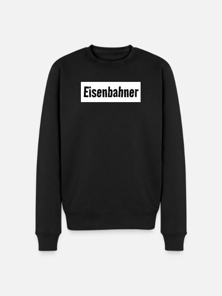 Railroad Fan Train Rails Lover - Men's Premium Organic Jumper - black