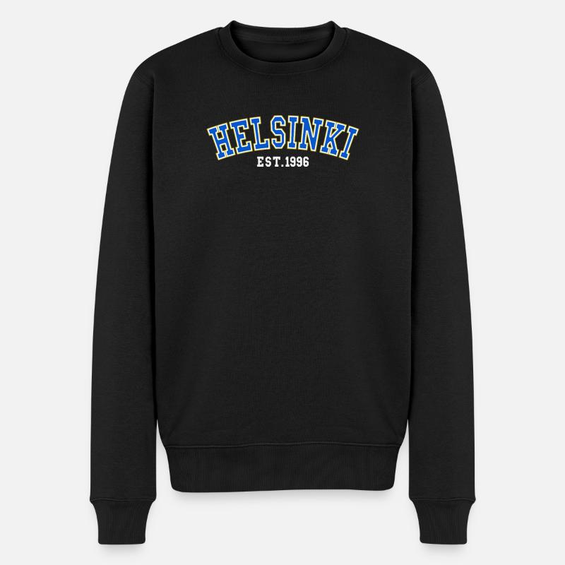 Helsinki gegründet 1996 - Männer Premium Bio Pullover - Schwarz