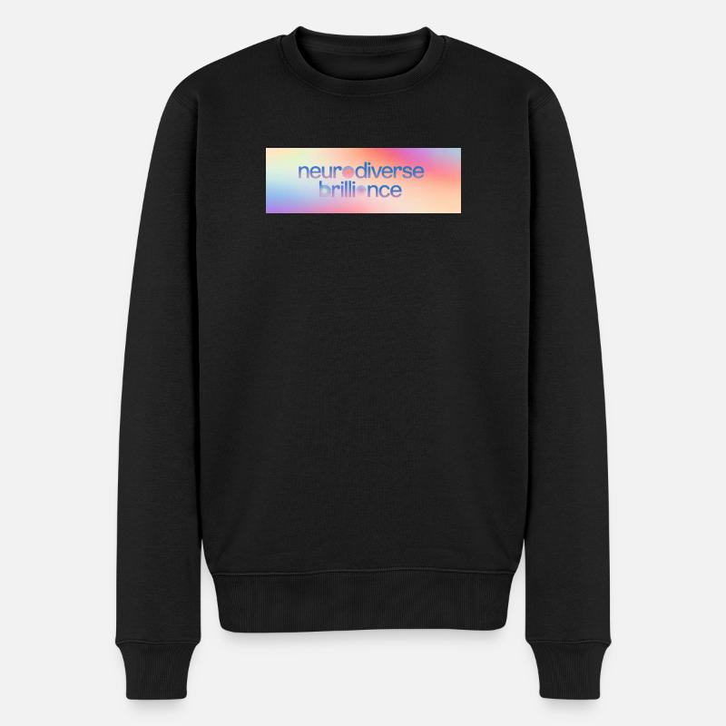 Neurodiverse Brilliance - Männer Premium Bio Pullover - Schwarz