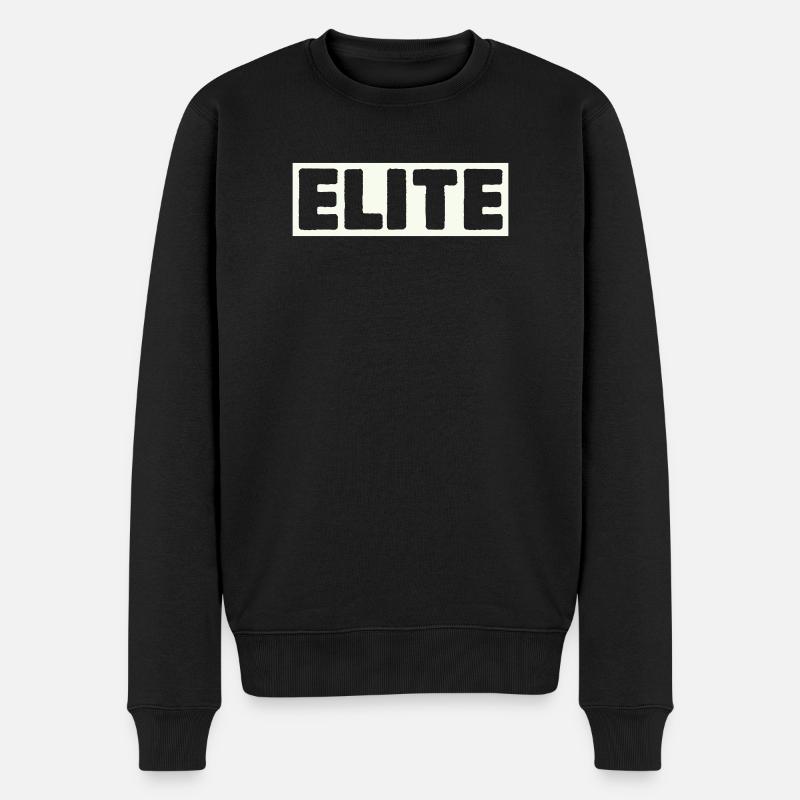 Maillot Elite Lettering - Pull Premium bio Homme - noir