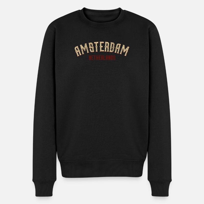 Amsterdam Arch Vintage NL - Pull Premium bio Homme - noir